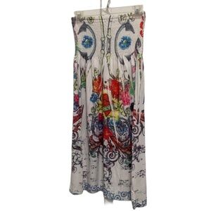 Y2K Style Ocean Breeze Emo Heart Graphics Strapless Mini Dress